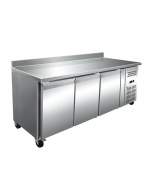 BAJO MOSTRADOR FRIGORÍFICO 3 PUERTAS FONDO 60CM LINEA ECO CH CON RUEDAS
