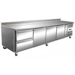 MESA REFRIGERADA SERIE 700 3 PUERTA Y 2 CAJONES CON PETO