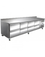 MESA REFRIGERADA SERIE 700 8 CAJONES CON PETO