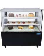 VITRINA EXPOSITORA REFRIGERADA PARA PASTELERIA CRISTAL RECTO 1200 MM