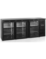 MESA BACKBAR REFRIGERADA 3 PUERTAS CRISTAL TEFCOLD CBC310G