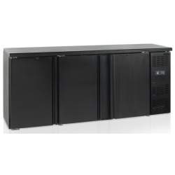 MESA REFRIGERADOR BACKBAR 3 PUERTAS NEGRO TEFCOLD CBC310