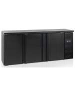 MESA REFRIGERADOR BACKBAR 3 PUERTAS NEGRO TEFCOLD CBC310