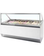 VITRINA EXPOSITORA HELADOS ISA - TEFCOLD 24 CUBETAS CRISTAL RECTO MILLENNIUM ST24