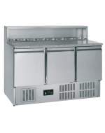MESA FRÍA DE PREPARACIÓN 3 PUERTAS CON AREA DE INGREDIENTES REFRIGERADOS 2 PUERTAS ACERO INOXIDABLE EH GP93 G-LINE