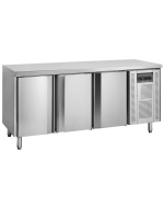 MESA REFRIGERADA 3 PUERTAS CON ENCIMERA LISA SIN PETO FONDO 70CM CK7310-SP