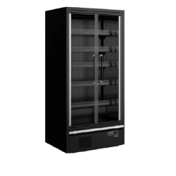 EXPOSITOR REFRIGERADO PUERTAS PANORAMICAS CON INTERIOR ESPEJO GALAXY+ GP10FGD BLACK