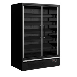 VITRINA REFRIGERADA PUERTAS PANORAMICAS CON INTERIOR ESPEJO GALAXY+ GP14FGD BLACK