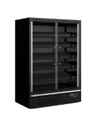 VITRINA REFRIGERADA PUERTAS PANORAMICAS CON INTERIOR ESPEJO GALAXY+ GP14FGD BLACK