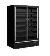 VITRINA REFRIGERADA PUERTAS PANORAMICAS CON INTERIOR ESPEJO GALAXY+ GP14FGD BLACK