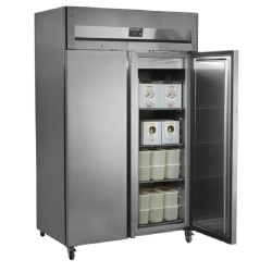 ARMARIO CONGELADOR VERTICAL GN2/1 2 PUERTAS 1300L TEFCOLD RF1420X1