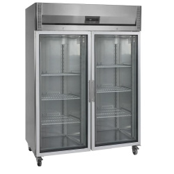 ARMARIO FRIGORÍFICO 2 PUERTAS CRISTAL GN 2/1 TEFCOLD RK1420G