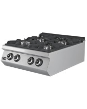 FOGONES ACERO INOX A GAS 4 x 7,15 KW FONDO 700MM EMPPLS7KG020