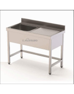 FREGADERO INOX CON MUEBLE 1...