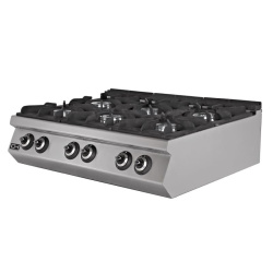 COCINA PROFESIONAL A GAS 6 x 7,15 KW FONDO 700MM EMPPLS7KG030