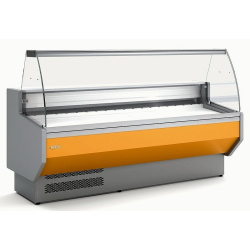 VITRINA EXPOSITORA REFRIGERADA DOCRILUC VED-8-C CRISTAL CURVO FONDO 800