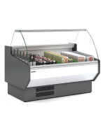 VITRINA REFRIGERADA MOSTRADOR CARNICERÍA VENTILADA CRISTAL CURVO FONDO 108CM VED-10-C