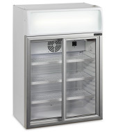 NEVERA EXPOSITORA SOBREMESA 100 LITROS PUERTAS CORREDERAS TEFCOLD FSC100