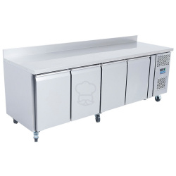 MESA REFRIGERADA CON RUEDAS 4 PUERTAS FONDO 600 RCU2236