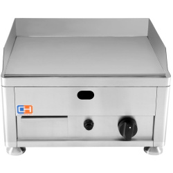 PLANCHA DE GAS PROFESIONAL 50 CM ACERO RECTIFICADO 10 MM GGN-500