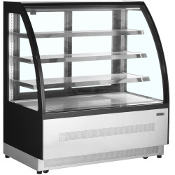 VITRINA REFRIGERADA PARA EXPONER PASTELES, ALIMENTOS Y BEBIDAS LPD1200CBLACK