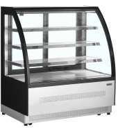 VITRINA REFRIGERADA PARA EXPONER PASTELES, ALIMENTOS Y BEBIDAS LPD1200CBLACK