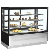 VITRINA FRIA PASTELERÍA 1.5 METROS CRISTAL RECTO TEFCOLD LPD1503F/BLACK
