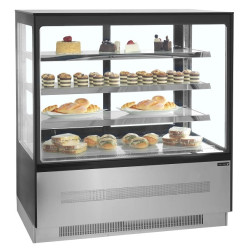 VITRINA REFRIGERADA PASTELERA CAPACIDAD 390L CRISTAL RECTO TEFCOLD LPD903F/BLACK VITRINA REFRIGERADA PASTELERA CAPACIDAD 390L CRISTAL RECTO TEFCOLD LPD903F/BLACK