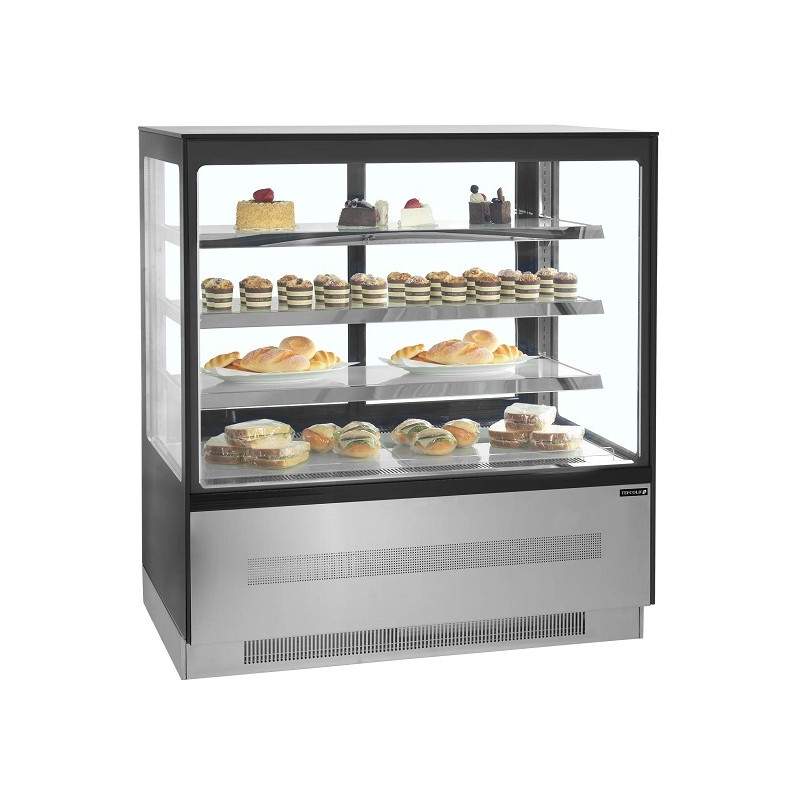 VITRINA REFRIGERADA PASTELERA CAPACIDAD 390L CRISTAL RECTO TEFCOLD LPD903F/BLACK VITRINA REFRIGERADA PASTELERA CAPACIDAD 390L CRISTAL RECTO TEFCOLD LPD903F/BLACK