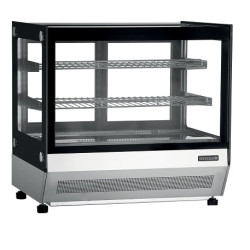 VITRINA REFRIGERADA SOBREMOSTRADOR 70CM CRISTAL RECTO TEFCOLD LCT750F/BLACK
