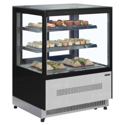 VITRINA FRÍA PASTELERÍA 90CM CRISTAL RECTO TEFCOLD LPD900F/BLACK