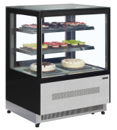 VITRINA FRÍA PASTELERÍA 90CM CRISTAL RECTO TEFCOLD LPD900F/BLACK
