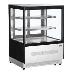 VITRINA FRÍA PASTELERÍA 90CM CRISTAL RECTO TEFCOLD LPD900F/BLACK