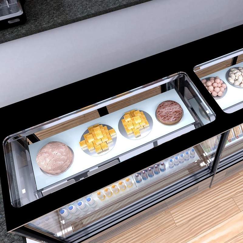 VITRINA REFRIGERADA PASTELERA 120CM CRISTAL RECTO TEFCOLD LPD1200F/BLACK VITRINA REFRIGERADA PASTELERA 120CM CRISTAL RECTO TEFCOLD LPD1200F/BLACK