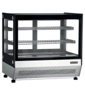 VITRINA REFRIGERADA SOBREMOSTRADOR 70CM CRISTAL RECTO TEFCOLD LCT750FBLACK