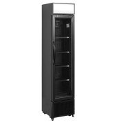 EXPOSITOR REFRIGERADO SLIM NEGRO CON 5 ESTANTES TEFCOLD FSC175H BLACK