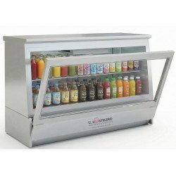 VITRINA MOSTRADOR REFRIGERADA 2 ESTANTES CAPACIDAD 470L INFRICO VC 1400