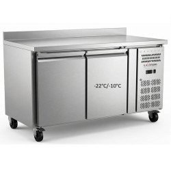 BAJO MOSTRADOR CONGELADOR 2 PUERTAS FONDO 60CM LINEA ECO CON RUEDAS