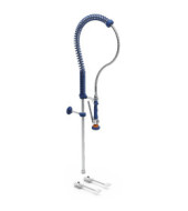 GRIFO DE PEDAL HOSTELERÍA 2 AGUAS SOBREMESA DOBLE PEDAL