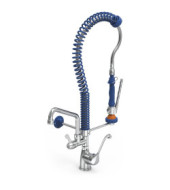 GRIFO COCINA PROFESIONAL EXTRA-BAJO DUCHA+CAÑO SERIE MN 220X600 MM