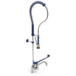 GRIFO DUCHA COCINA INDUSTRIAL CON DOBLE ENTRADA SERIE MONOBLOCK 450X1200 MM