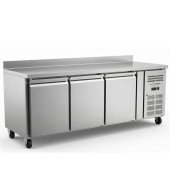 BAJO MOSTRADOR REFRIGERADO 3 PUERTAS FONDO 60CM LINEA ECO CON RUEDAS SNACK3200TN