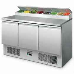 MESA FRÍA ENSALADAS E INGREDIENTES 3 PUERTAS PS300