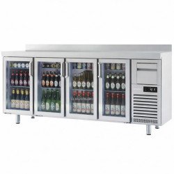 FRENTE MOSTRADOR FRIGORIFICO PREMIUM 4 PUERTAS CRISTAL 2.5M INFRICO FMPP2500 CR