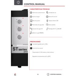 HORNO PROFESIONAL PARA PANADERÍA 10 BANDEJAS 600X400 - GN1/1 400V FM STB 610 M