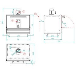 HORNO PROFESIONAL DE BRASAS PARRILLA 570x350 FM ST G300 S