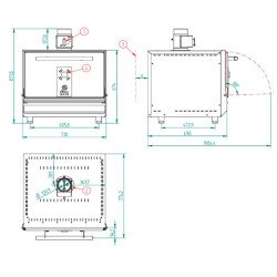 HORNO PROFESIONAL DE BRASAS CON PARRILLA 570x520 FM ST G400 S