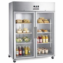 FRIGORÍFICO INDUSTRIAL 2 PUERTAS CRISTAL 1000 LITROS EL HOSTELERO SNACK800TNG