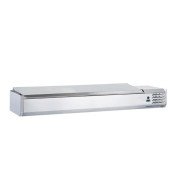 VITRINA FRÍA DE INGREDIENTES CON TAPA 1800 MM PARA 8 CUBETAS GN 1/3 EHCMS1800K