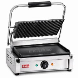 PARRILLA ELÉCTRICA DE CONTACTO PLACA MIXTA 33 CM BANKS CTG410